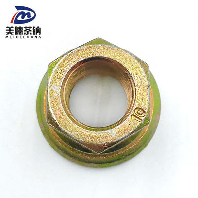 Stalen achterwiel Hexagon flens lassen Zelfvergrendelende moer met gegalvaniseerde coating