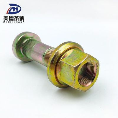 Achssysteem voor het aansluiten van de remschijf en de remnaaf op de Kinglong Bus