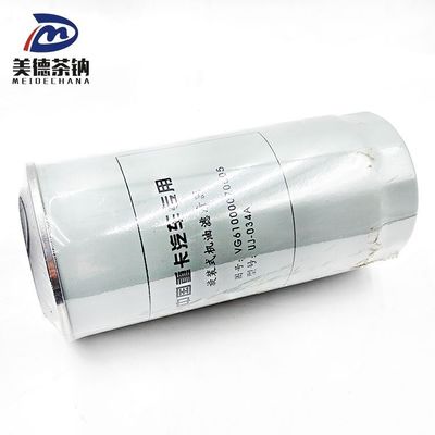 Truck model HOWO Sinotruck oliefilter met en direct filterpapier