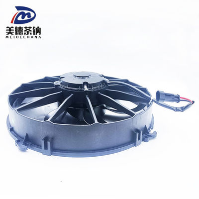 Krachtige koeloplossing Zwarte kunststof 12V en 24V condensatorventilator voor bus airconditioner