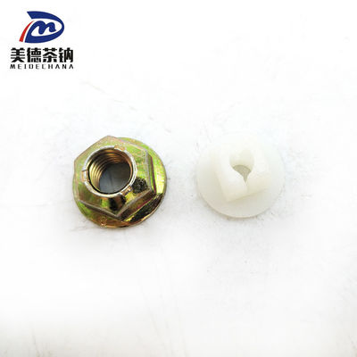 Standaard roestvrijstalen hexagonale flens sluitmoeren voor nauwkeurig bevestigen