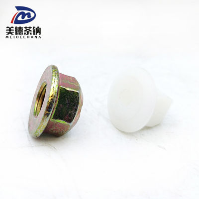 Standaard roestvrijstalen hexagonale flens sluitmoeren voor nauwkeurig bevestigen