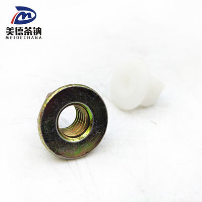 Kleur Zink-koolstofstaal Hexagon Flange Lock Nut CQ32606 Standard Grootte voor Diesel Truck