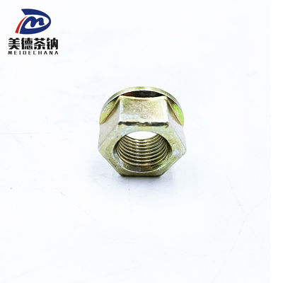 Hexagon flens slotmoer voor FAW Truck Carbon Yellow gegalvaniseerd staal Standard T32716T
