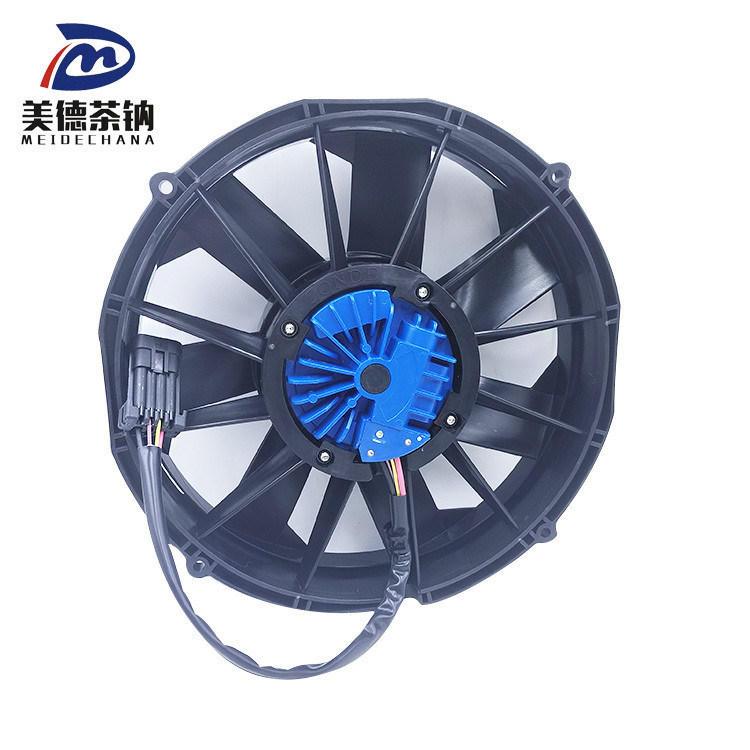 Zwarte borstelloze condensator ventilator radiator ventilator ATS ventilator 1300-81-00880 voor 24v Zhongtong Bus